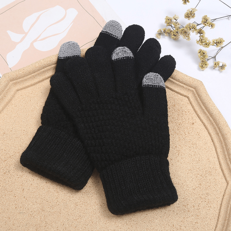 womens touchscreen anti skid gloves fall winter keep warm work mittens thermal hand warmer cold weather gloves