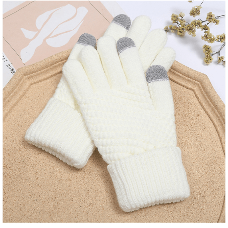 womens touchscreen anti skid gloves fall winter keep warm work mittens thermal hand warmer cold weather gloves