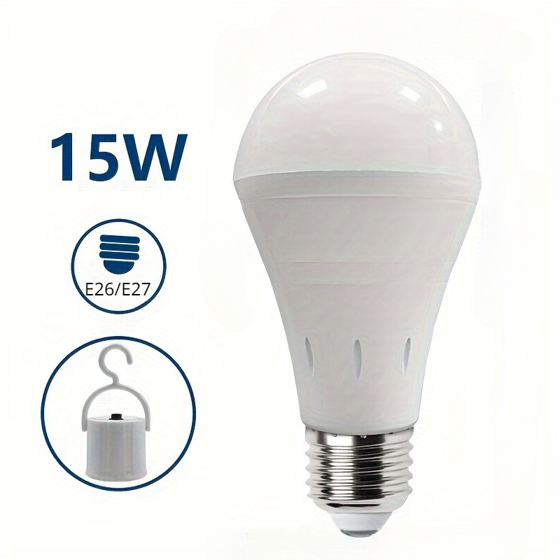 Rechargeable Smart Charge Led Light Bulb E 27 Base - Temu