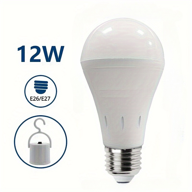 1pcs Multifunctional Rechargeable Emergency Led Light Bulbs 12w