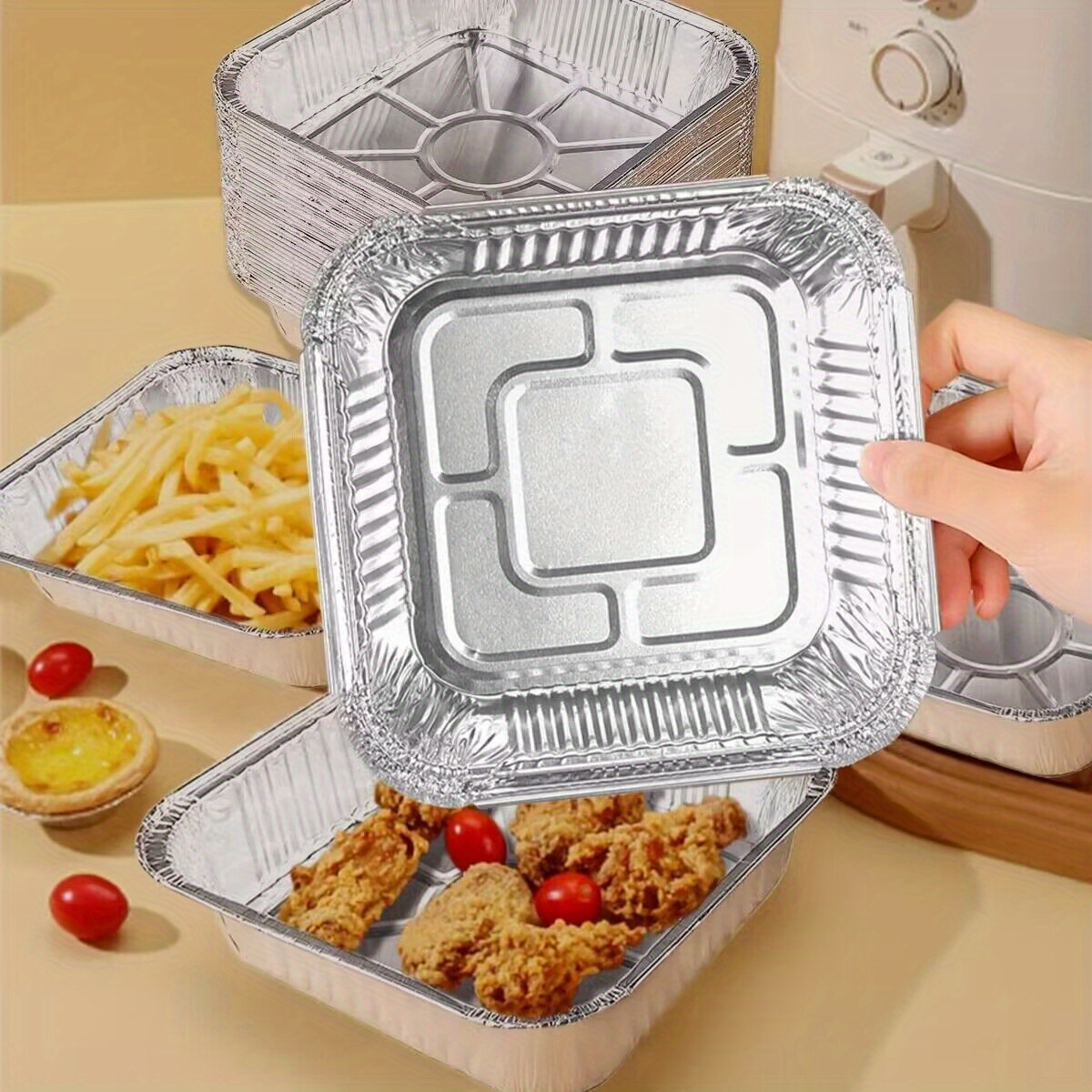 Air Frying Pan Special Paper Bowl Disposable Tinfoil Tray Aluminum Foil Bowl