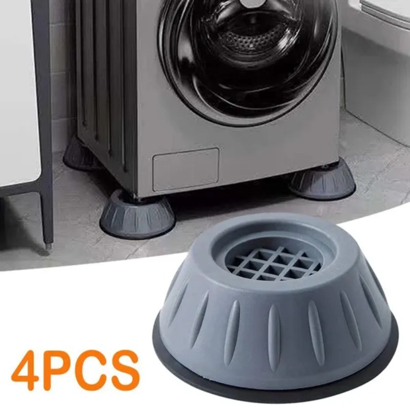 Tapis Anti-bruit antidérapant pour Machine à laver, 4 pièces, tapis Anti- Vibration pour réfrigérateur, cuisine