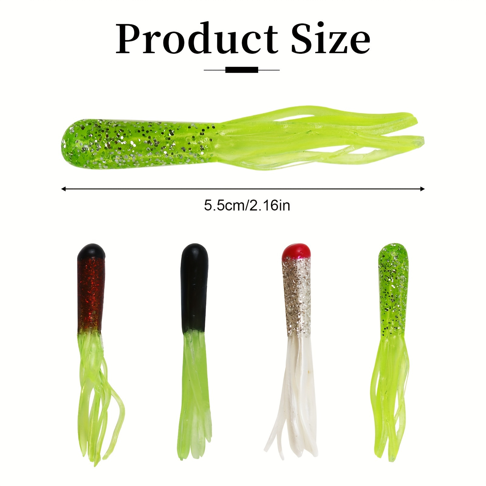 WOMBLE 6Pcs Noodle Worm Lure Fishing Baits Grub Tackle Soft Lures for Trout  Pink : : Sports, Fitness & Outdoors