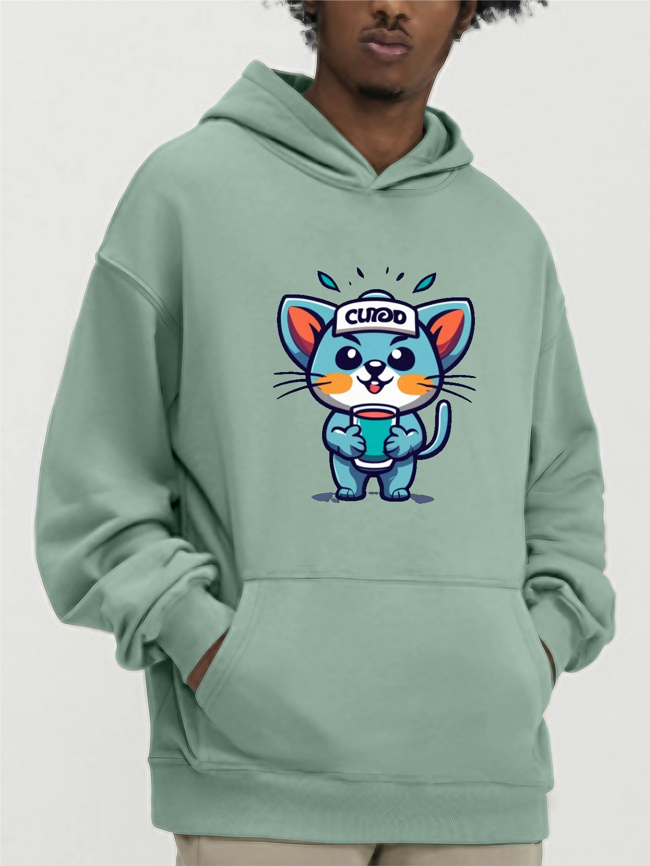 Cute shop blue sweatshirt