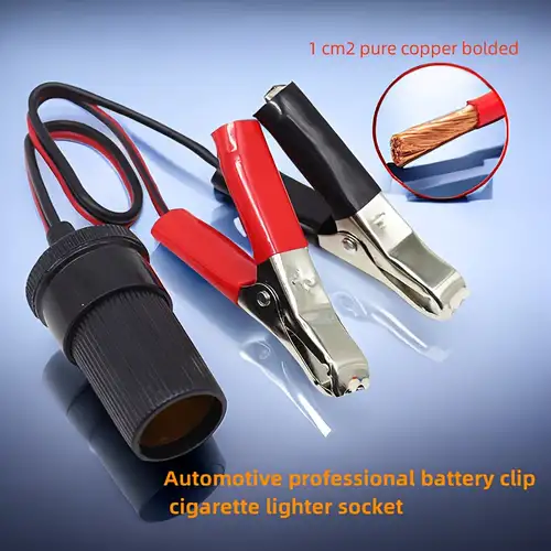 Battery Clip Booster Cables Auto Emergency Car Battery Clip - Temu