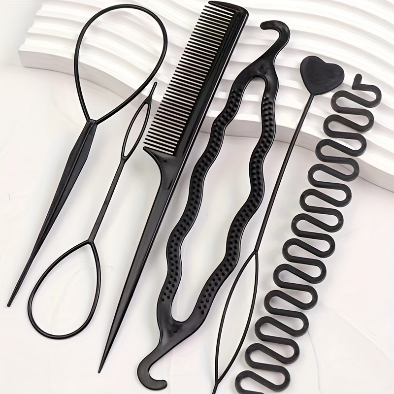 Hair Braiding Hairdressing Tools Tail Hair Braid Hair - Temu