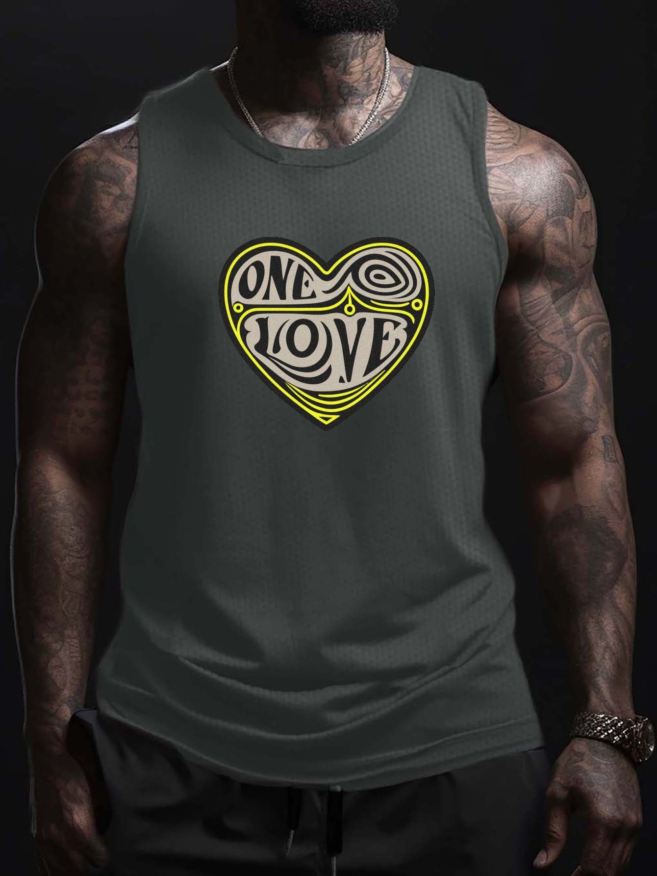 One Love Heart Tank Top