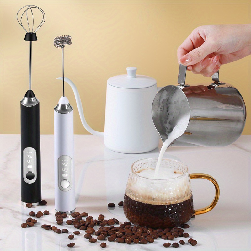 Milk Frother Coffee Handheld Wireless Mini Electric Home - Temu