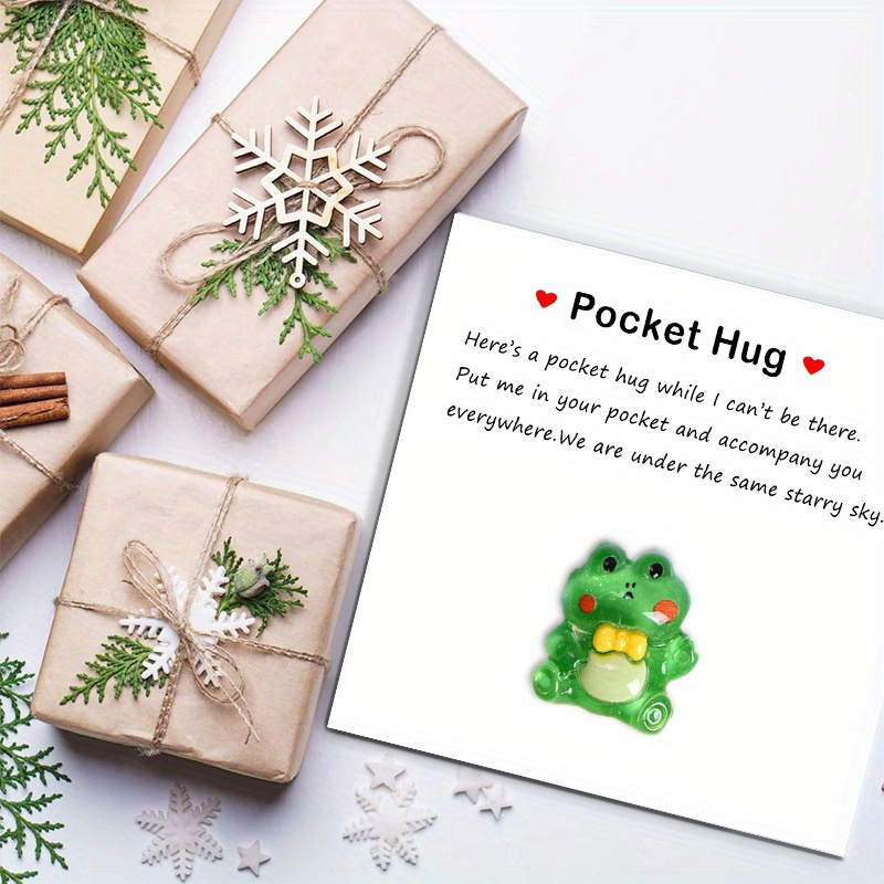 1pc Cute Mini Frog Pocket Hug Gift Friend Gift Loved One Gift