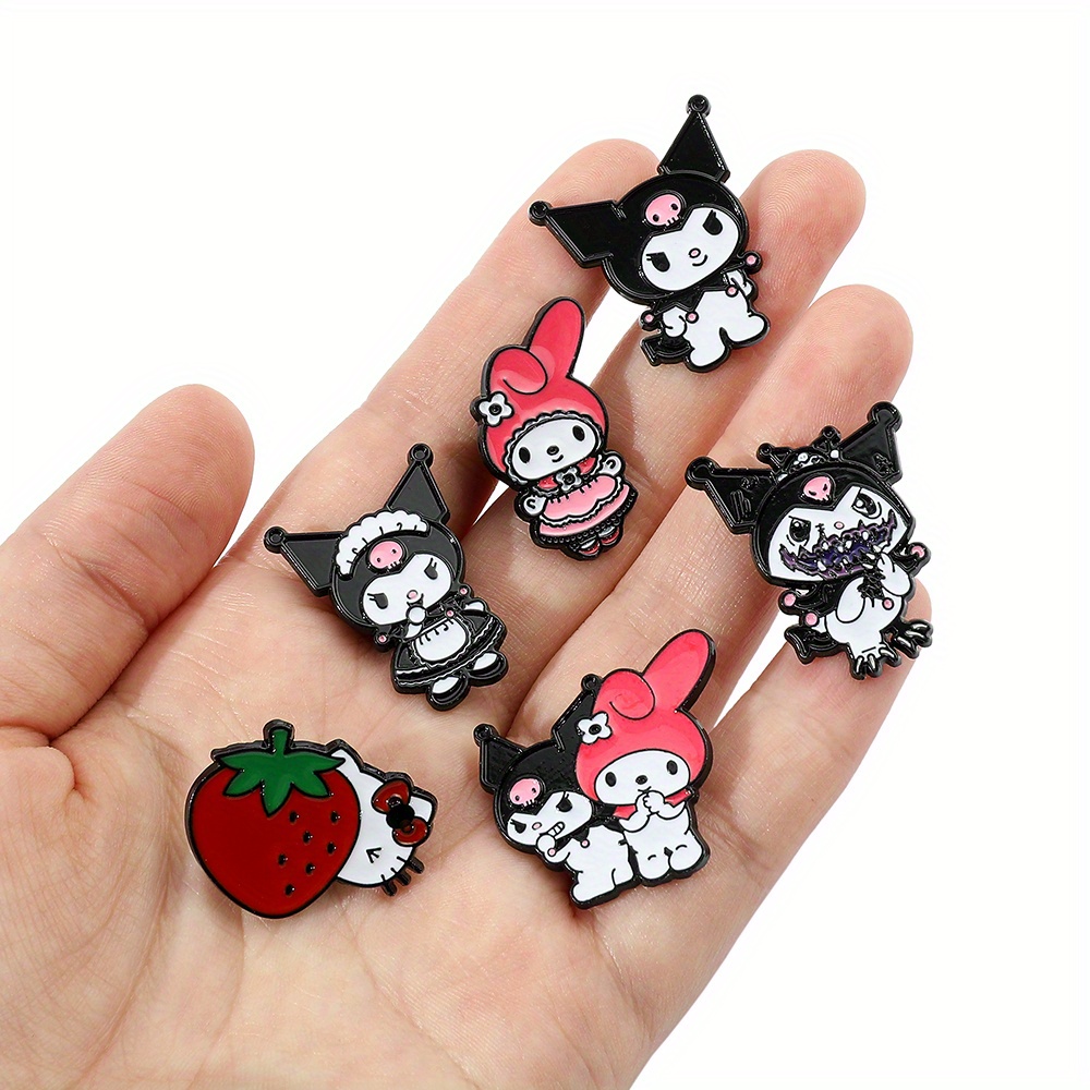 Series Brooches Terror Hello Kitty Kuromi Cartoon - Temu