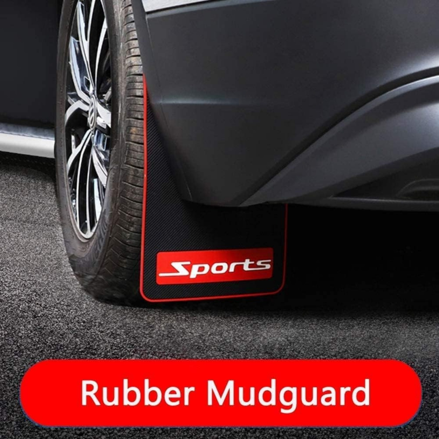 4Pcs Rubber Car Mud Flaps Fender Mudflaps Universal Splash Guards Mudguards  Front Rear for Car Pickup SUV Van
