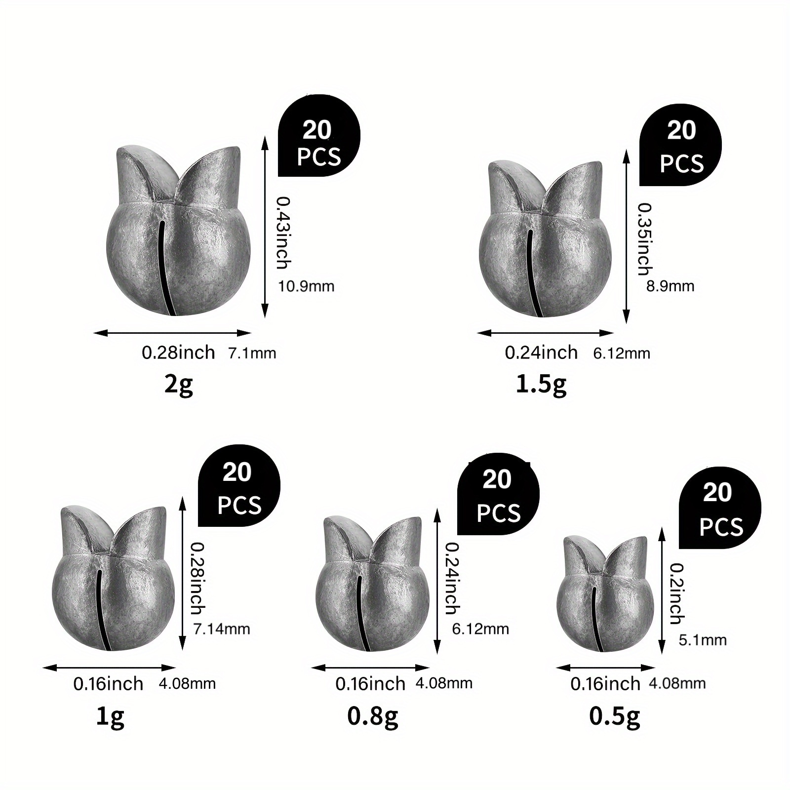Removable Split Shot Sinker Clip Weights Easy Fishing - Temu