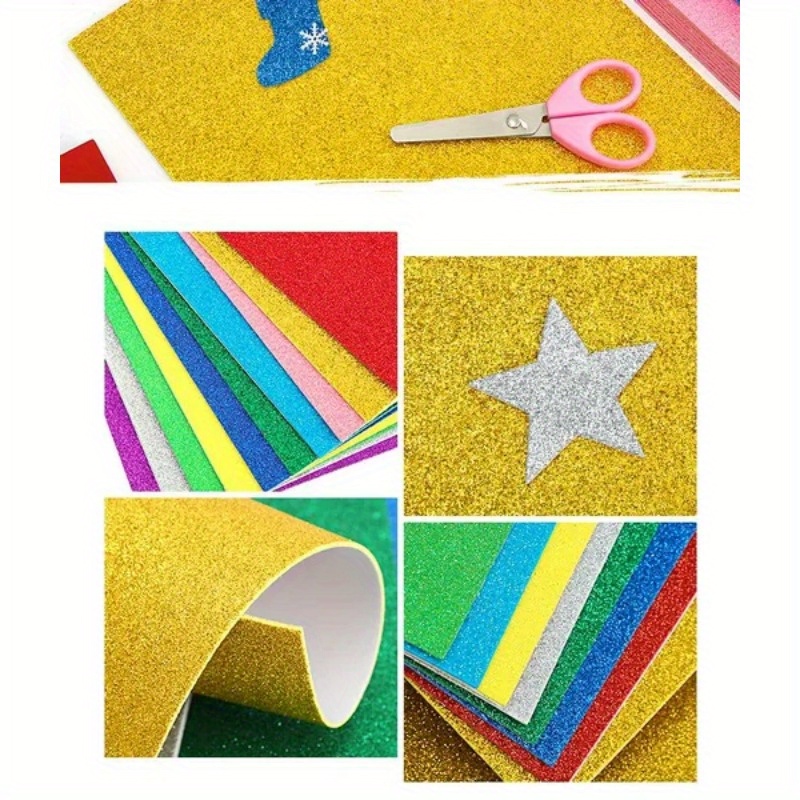 Belle Vous Lot De 30 Feuilles De Glitter EVA Pailletée – Format A4, Épaisseur 2 Mm