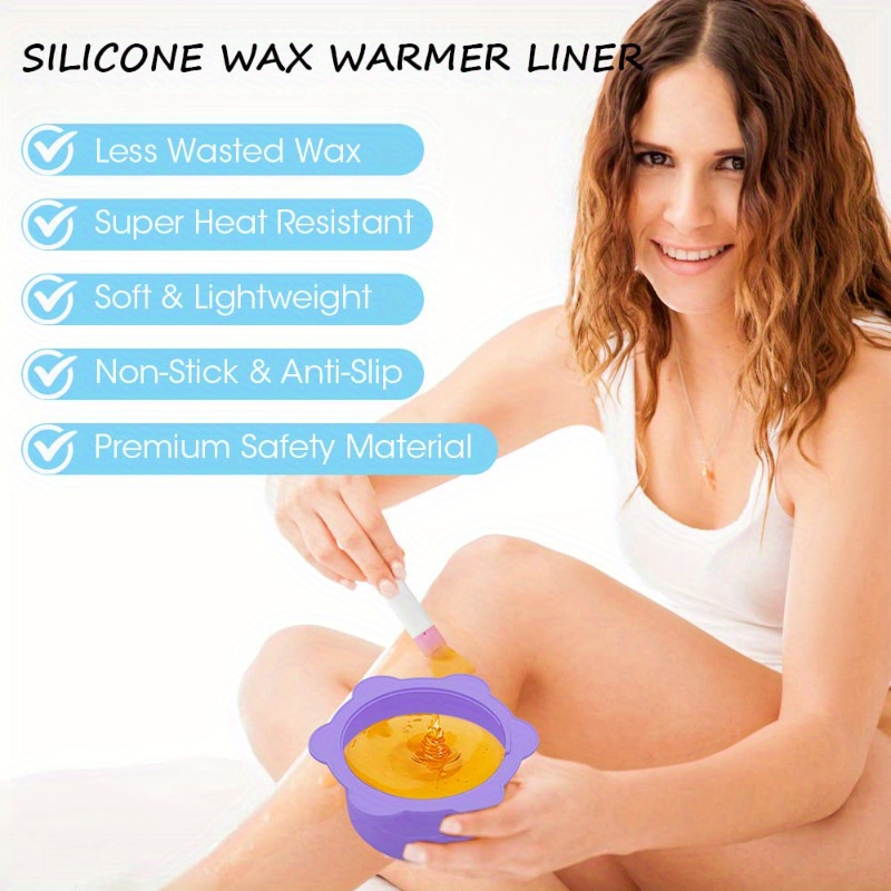 Silicone Wax Warmer 2 Spatula Reusable Silicone Wax Pot Set - Temu