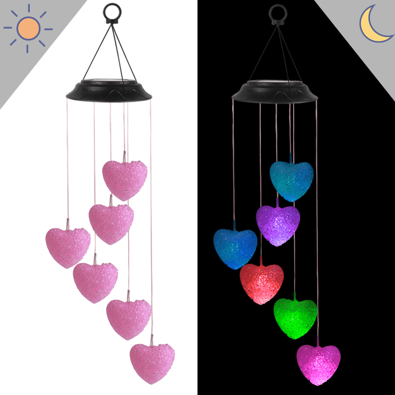Solar Light String Color Changing Wind Chime Hanging Lamp - Temu Canada