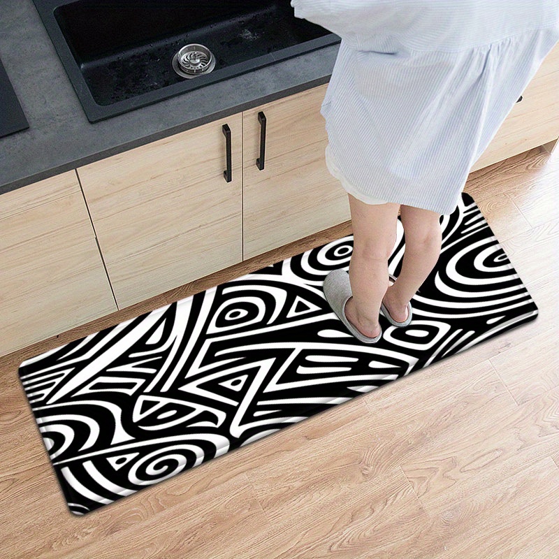 Modern Chinese Style Red Rug Stain Resistant Waterproof Long Strip Floor Mat,  Comfort Standing Mats, Living Room Bedroom Bathroom Kitchen Sink Laundry  Office Area Rugs Runner, Home Decor - Temu