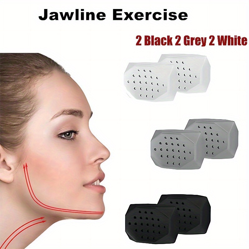 Silica Gel Jaw Exerciser Face Stress Ball Jawline Facial - Temu
