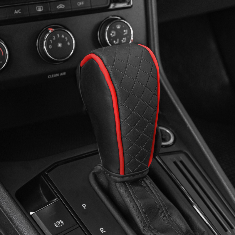 Universal Car Shift Gear Knob PU Leather Anti Slip Shifter Lever