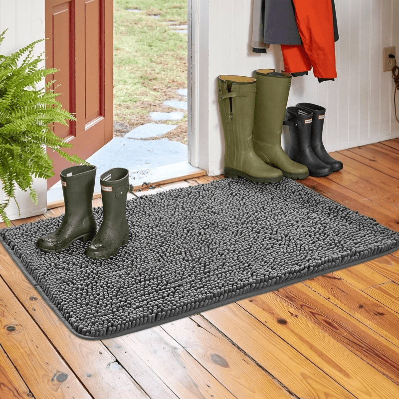 OLANLY Dog Door Mat for Muddy Paws, Absorbs Moisture and Dirt, Absorbent  Non-Slip Washable Mat, Quick Dry Microfiber, Mud Mat for Dogs, Entry Indoor  Door Mat for Inside Floor(47x24 Inches, Beige) 