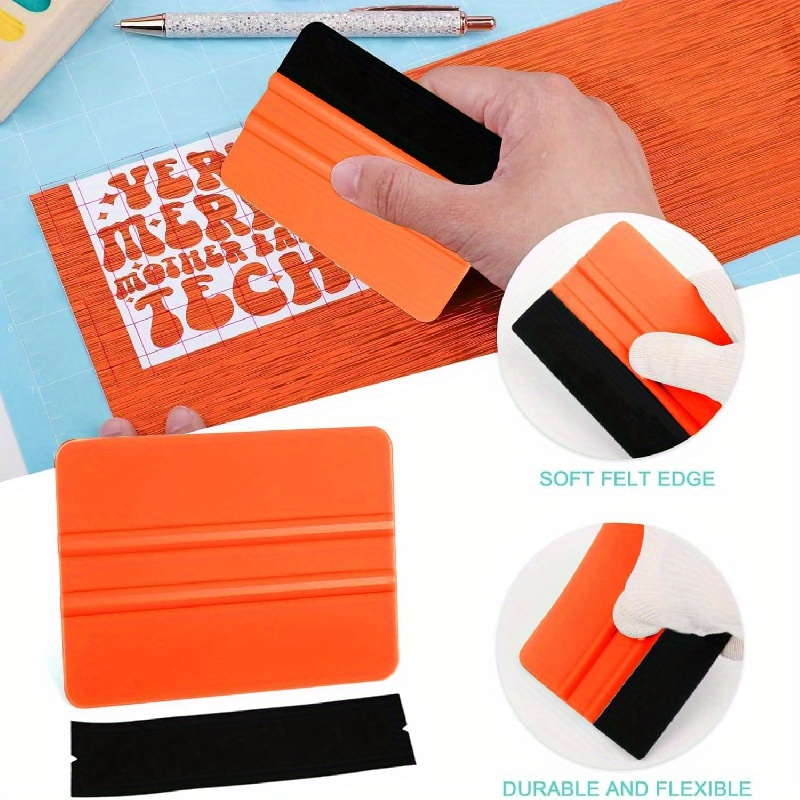 Vinyl Squeegee With Feather Sticker Squeegee Tool For Car - Temu