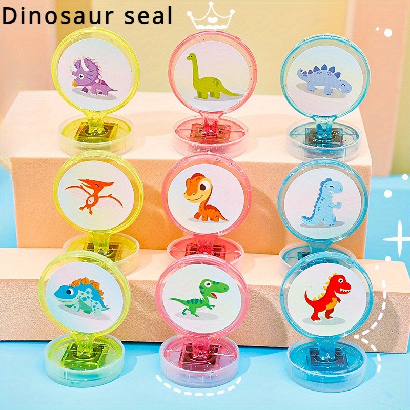 Toy Stamps Cartoon Animals Fruits Seal For Scrapbook - Temu