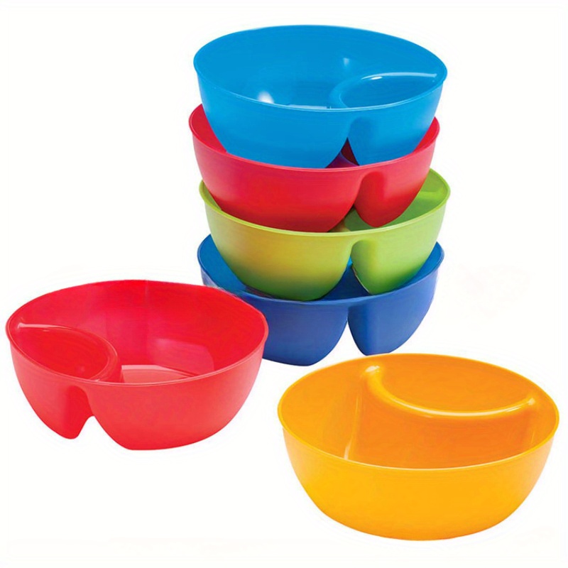 Camping Perfected: Spiral Slide Partitioned Cereal Bowl