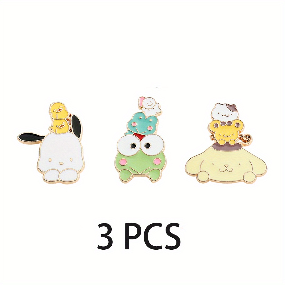 Series Badges Hello Kitty Cinnamoroll Cartoon Brooches Cute Enamel