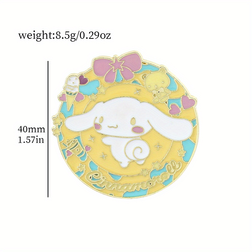 Cute Pins Sanrio Hello Kitty Kuromi Badges Popular Anime Brooch Student  Cartoon Enamel Lapel Pins for Backpack Accessories