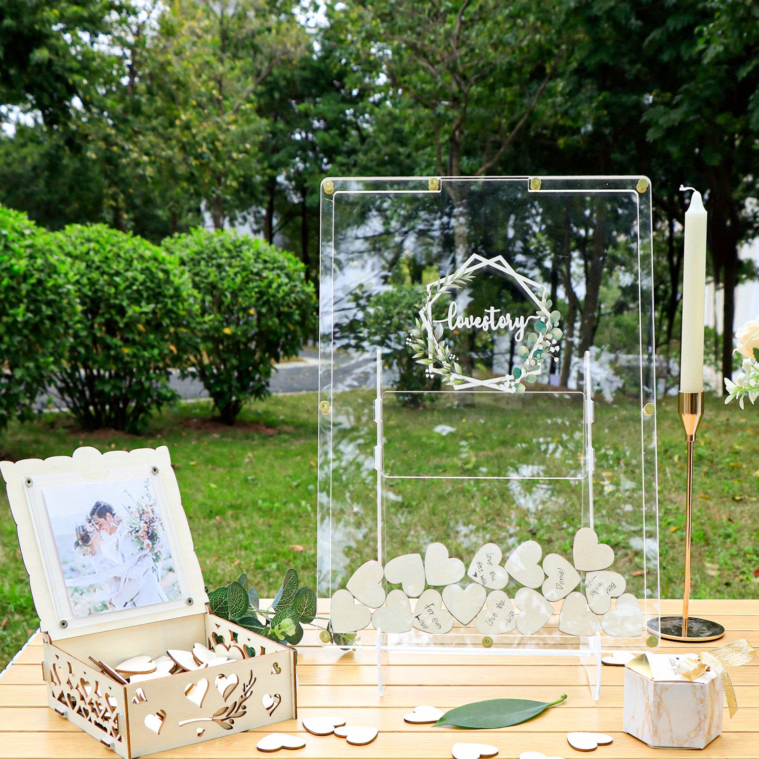 Acrylic Wedding Reception Sign Guest Book Sign Cards Gifts - Temu
