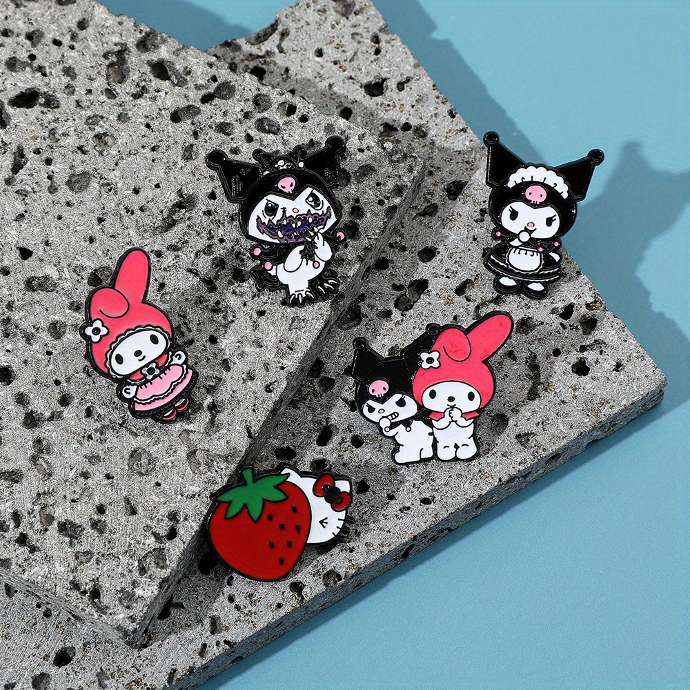 Series Badges Hello Kitty Cinnamoroll Cartoon Brooches Cute Enamel