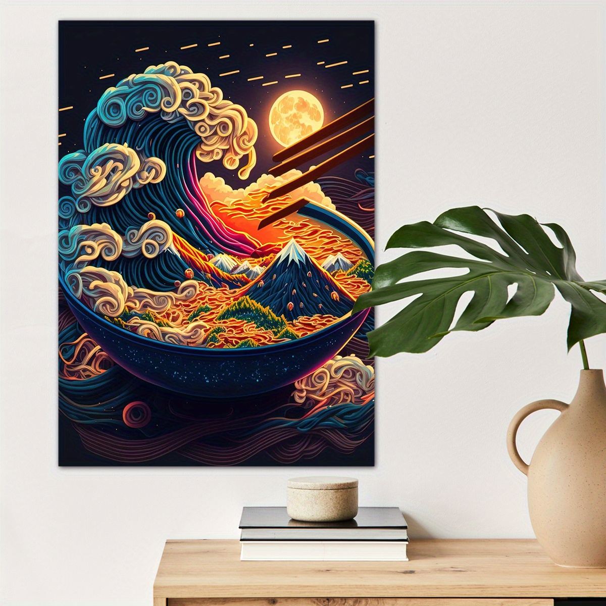 

1pc Noodles, Sushi, And Soup Themes Canvas Wall Art For Home Decor, High Quality Wall Decor, Canvas Prints For Living Room Bedroom Bathroom Kitchen Office Cafe Decor, Perfect Gift And Decoration