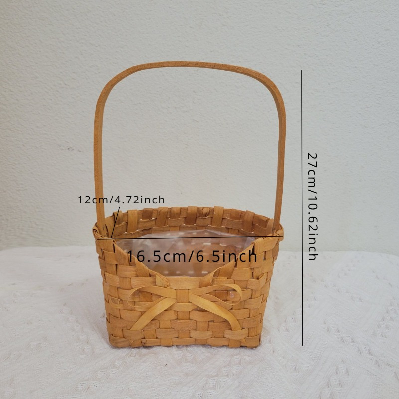 Woven Bamboo Flower Basket Planter Vase Organizer Portable Fish Creel Basket  For Living Room Home Wedding Table Centerpiece - Storage Baskets -  AliExpress