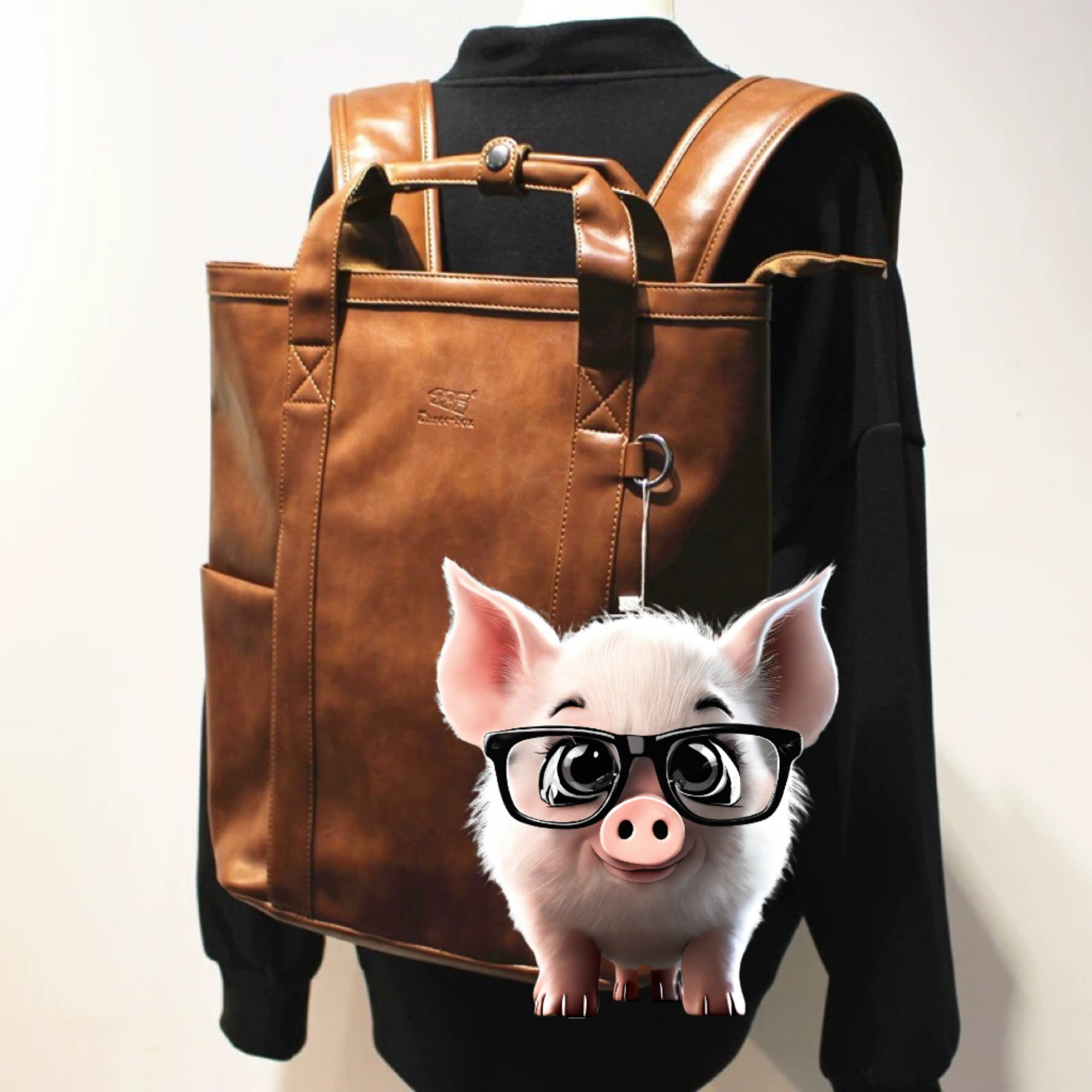 Neujahr 2D Flach Acryl Lustige Schwein Anhänger Rucksack - Temu Germany