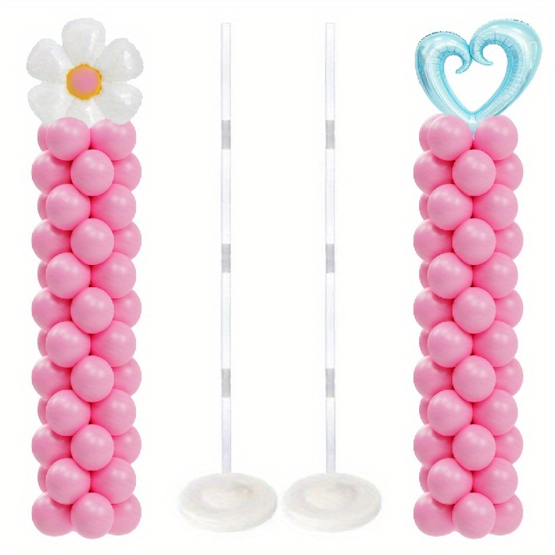 1 Set Soporte De Globo Con Poste De Soporte, Columna De Globo Decorativo  Púrpura Para Bodas, Cumpleaños, Fiestas, Eventos Festivos (incluyendo Globos), Moda de Mujer