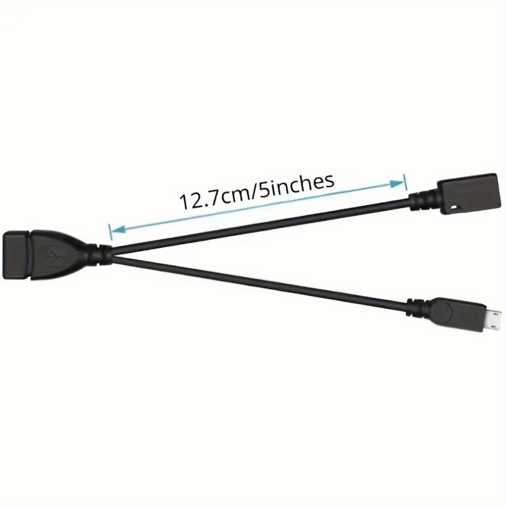  2 Pack OTG Cable Replacement for Fire Stick 4K,  Fire TV,  Compatible with Samsung Galaxy LG Android Phone Tablet Micro USB Host with  Micro USB Power : Cell Phones 