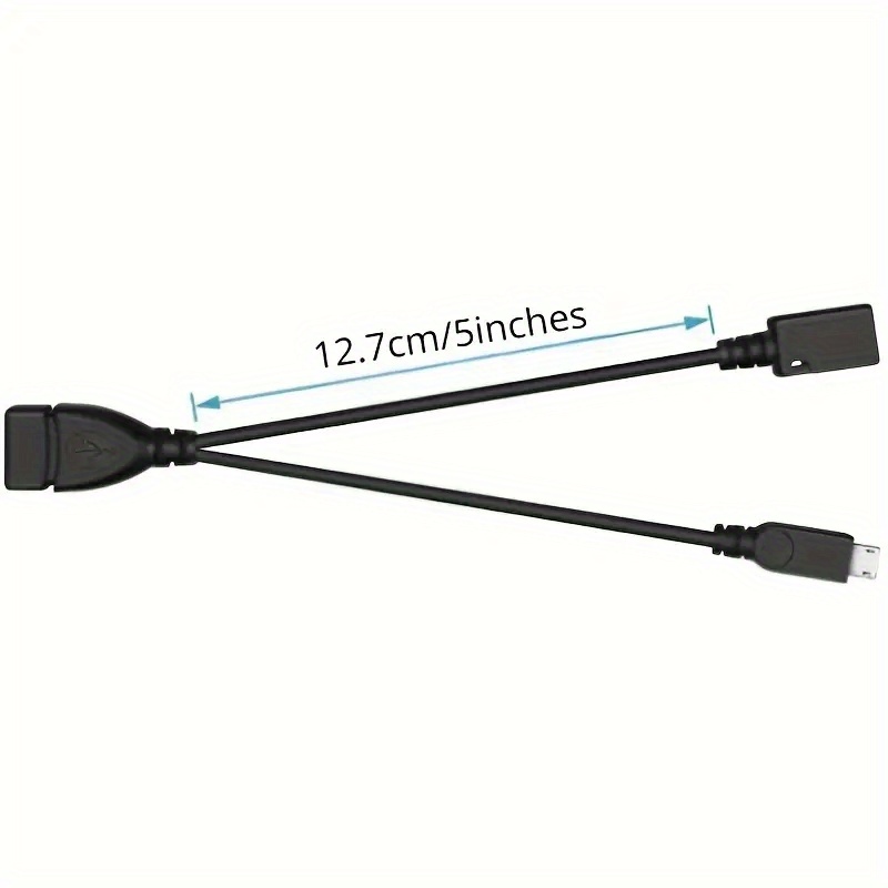 OTG Y Cable For Creating USB Input Port In Android TV Stick And Mini Size  Android TV Box Micro USB ONN  Fire Tv Stick Binge M.I Xiao.mi