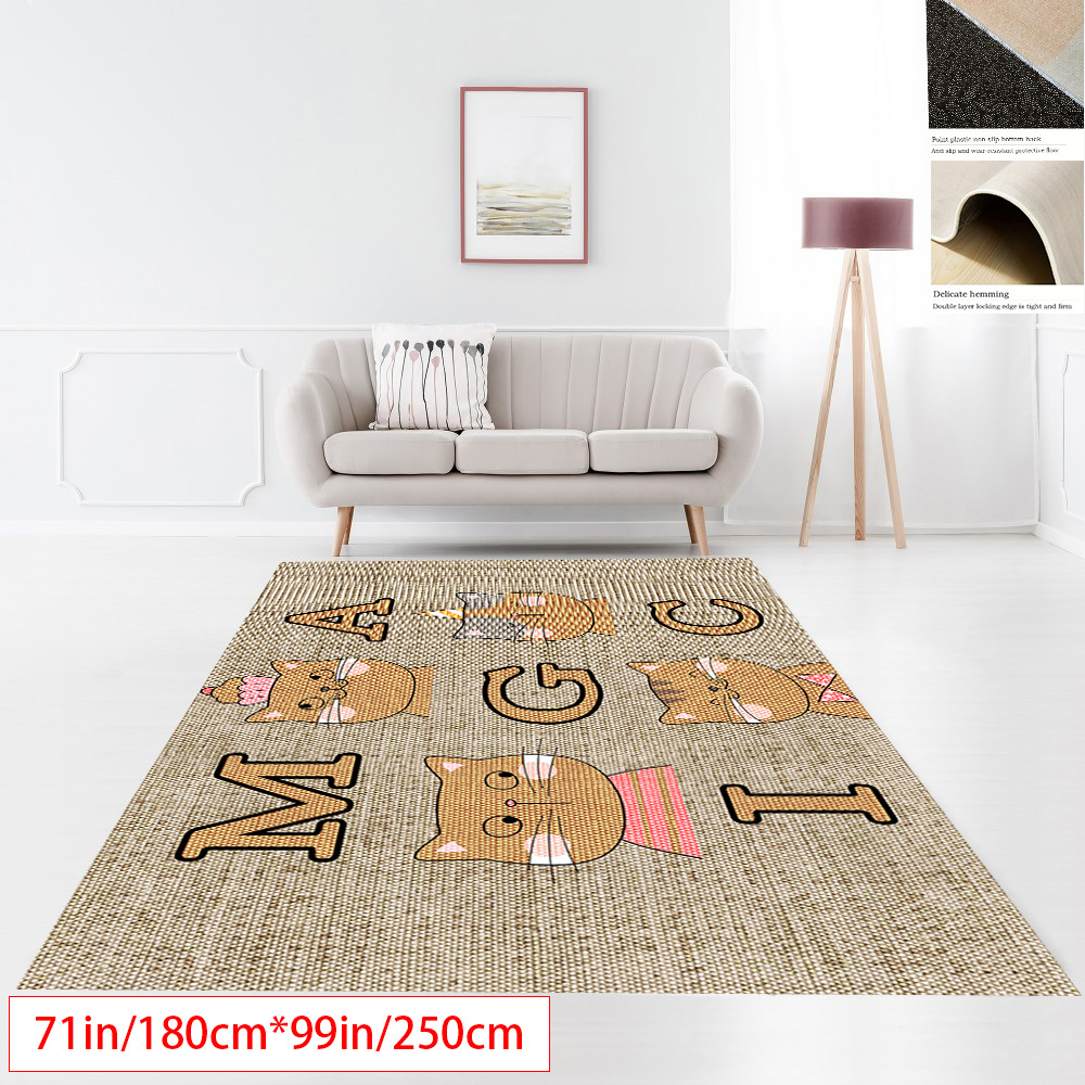 Magic Cat Pattern Carpet, Non Slip Kitchen Mat, Living Room And Bedroom  Decoration Carpet, Corridor Carpet For Hotel/commercial Use - Temu