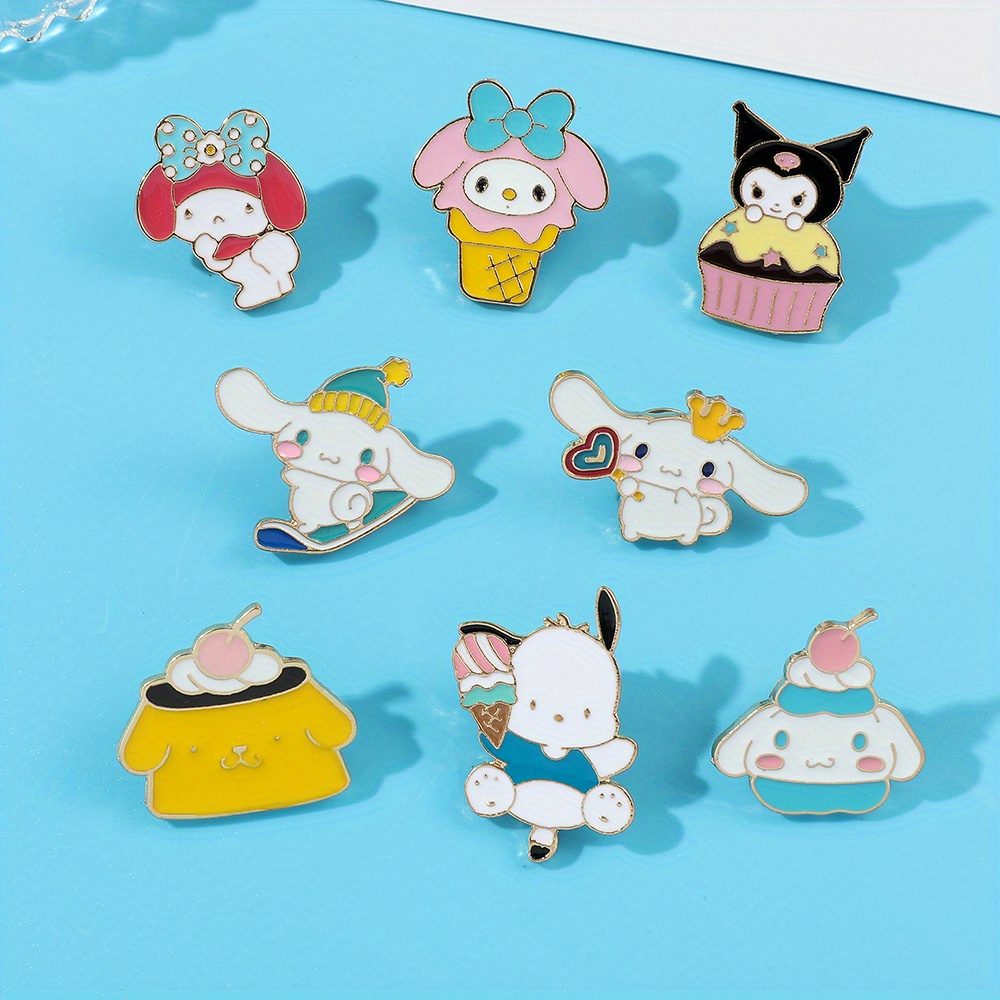 Anime Sanrio Enamel Pin Ball Sports Cartoon Figure Hello Kitty