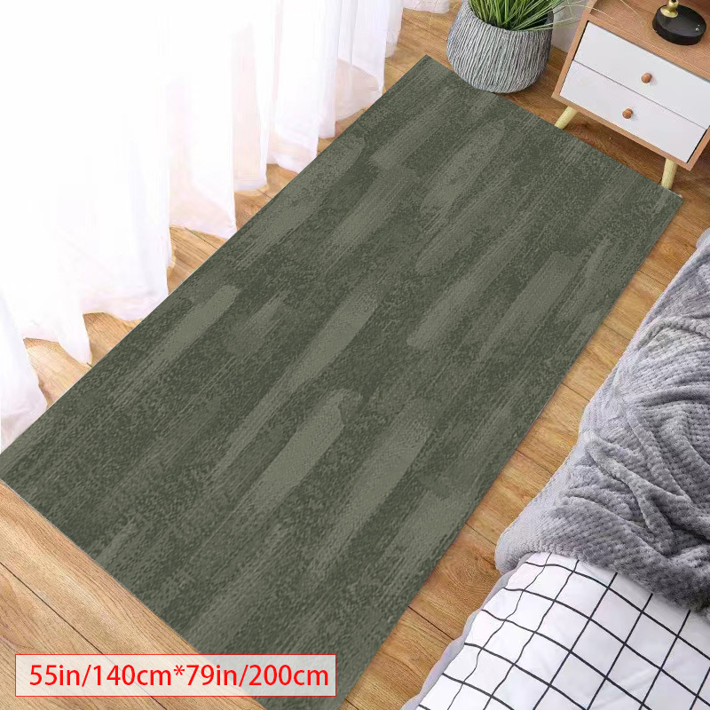 Tapis de cuisine antidérapant gris à motifs