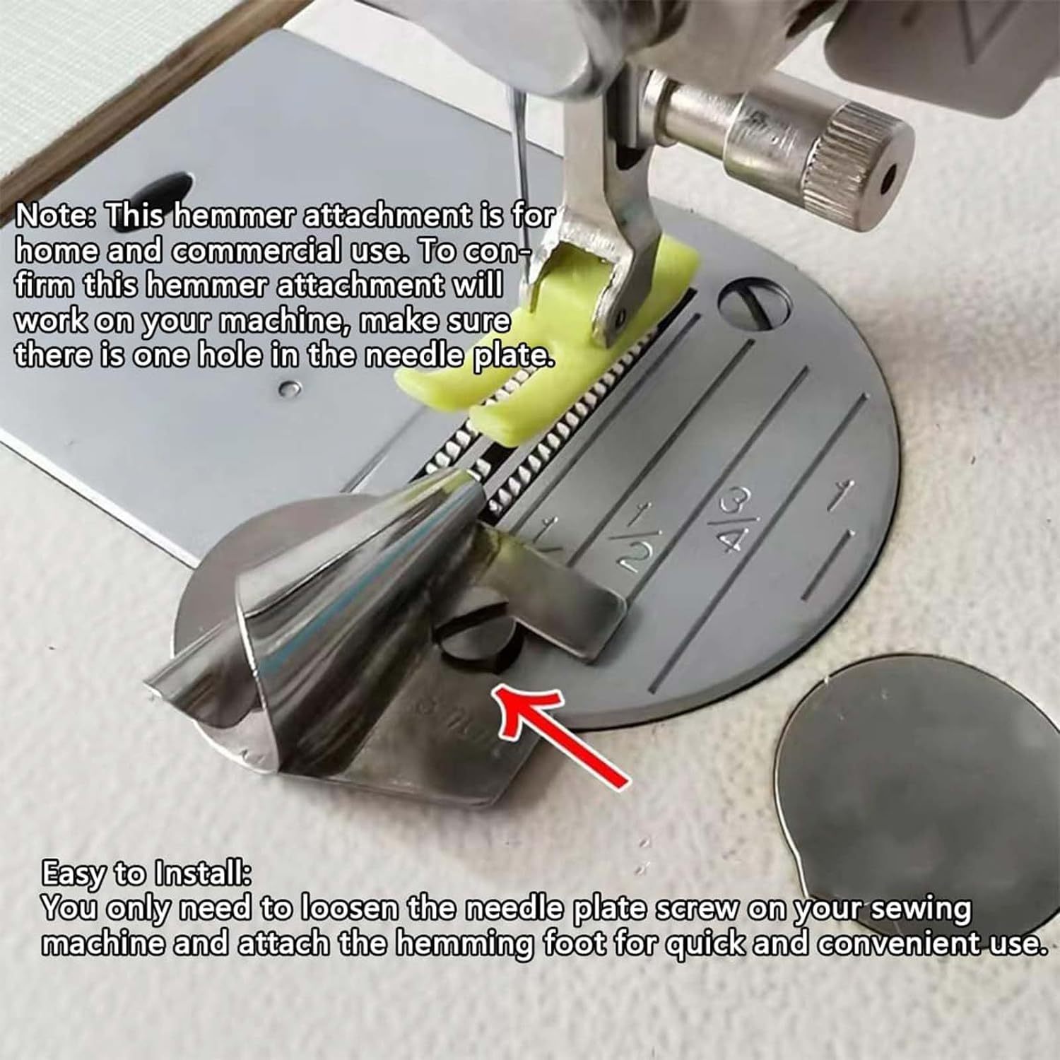 8Pcs Domestic sewing accessories Hemming Presser Foot Set Narrow