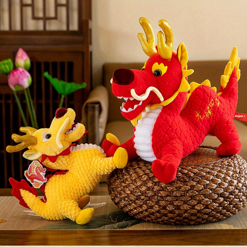  Chinese Dragon Plush Doll, 2024 Year of The Dragon