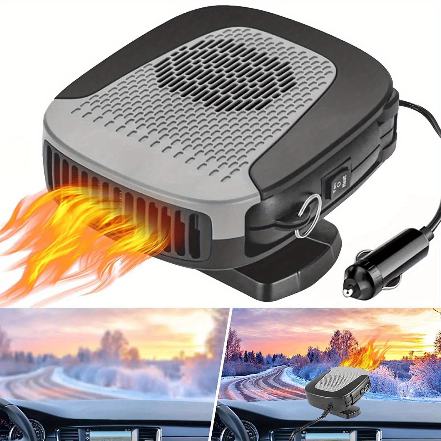 Portable Car Heater For Window Defroster And Defogger 12v 2 - Temu