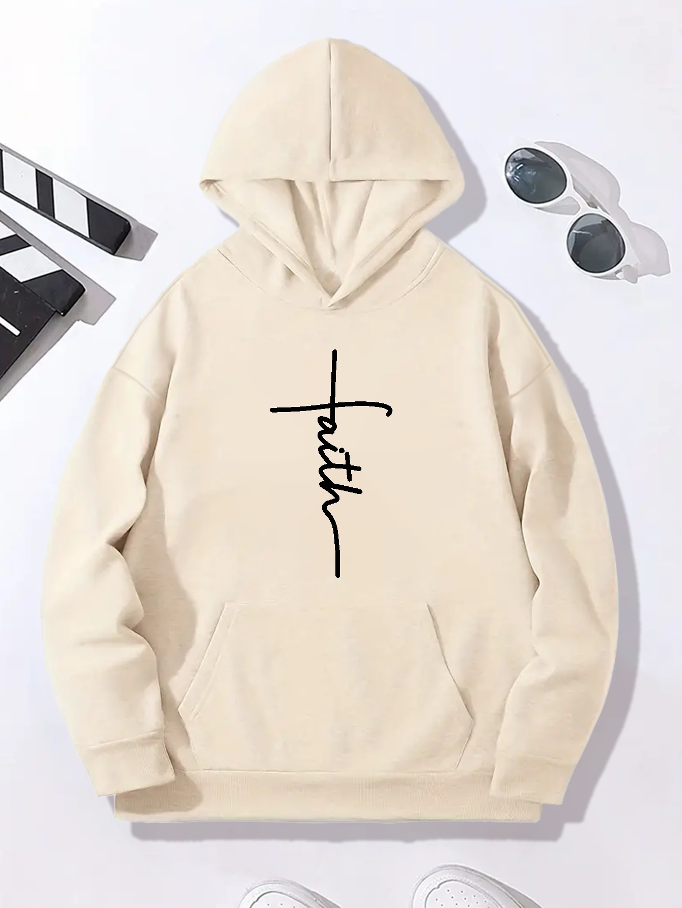 Sudaderas Con Capucha Para Hombre Ten Fe En El Amor Dios Te Bendiga Eros Con  Tatuaje Y Gafas De Sol Sudadera Con Capucha Para Hombre Calle Sudadera  Informal Cuello Redondo Sudadera Con