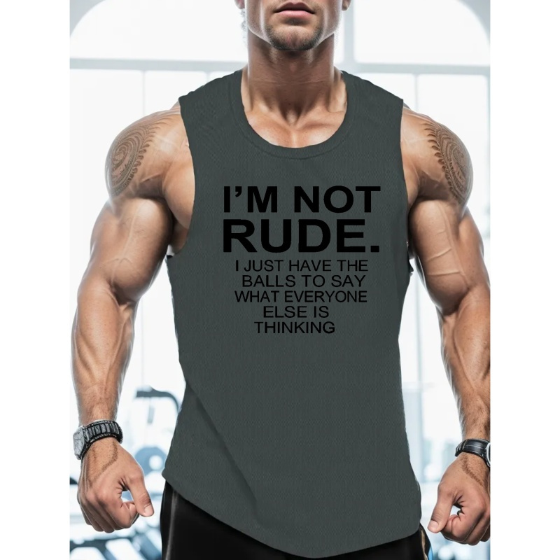 

Rude, I'm Just Have The Balls To Everyone Is Thinking Standard Size Men's Vest