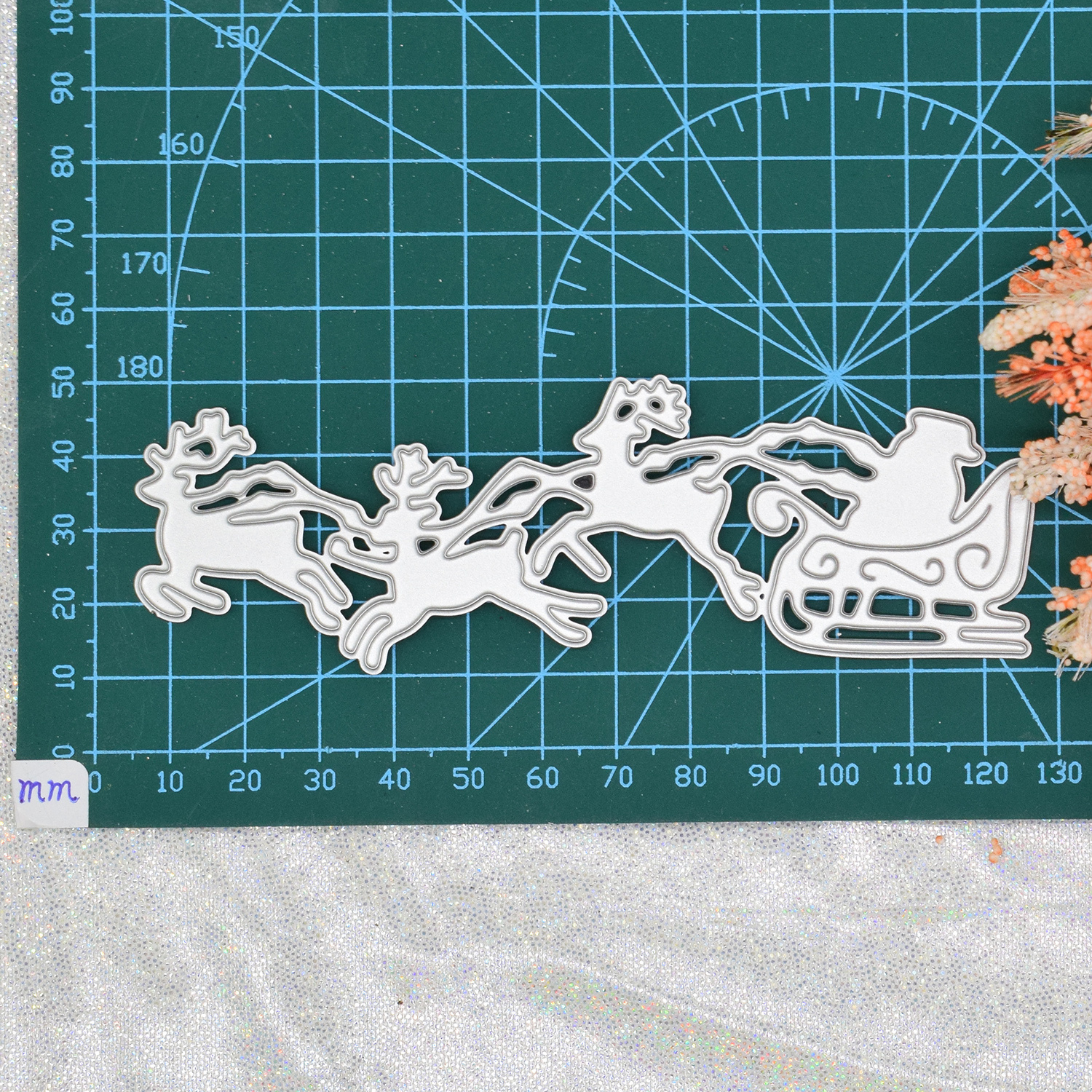 Sled Elk Santa Claus Metal Cutting Dies Diy Scrapbooking - Temu