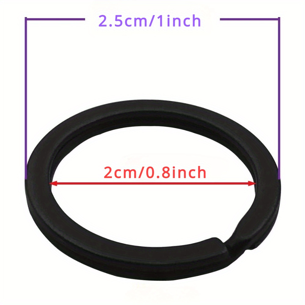 Split Key Rings - 2.5cm, 4 pack