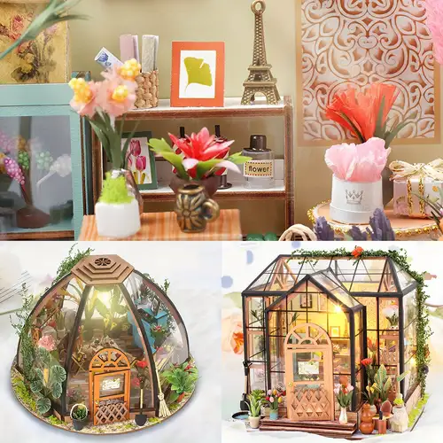 Diy Dollhouse Sewing Kit: Create Beautiful Window Displays - Temu