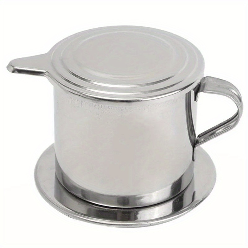 vietnamese style stainless steel coffee dripper portable easy to   for home office or travel details 6