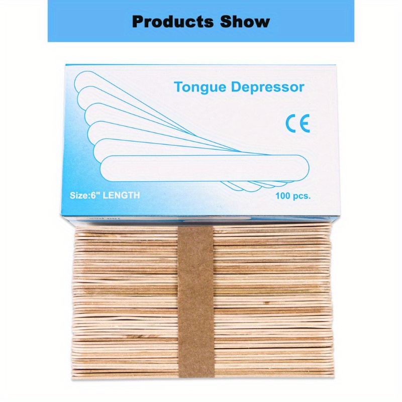 Sterile Wooden Tongue Depressors For Tattoo Body Art And - Temu