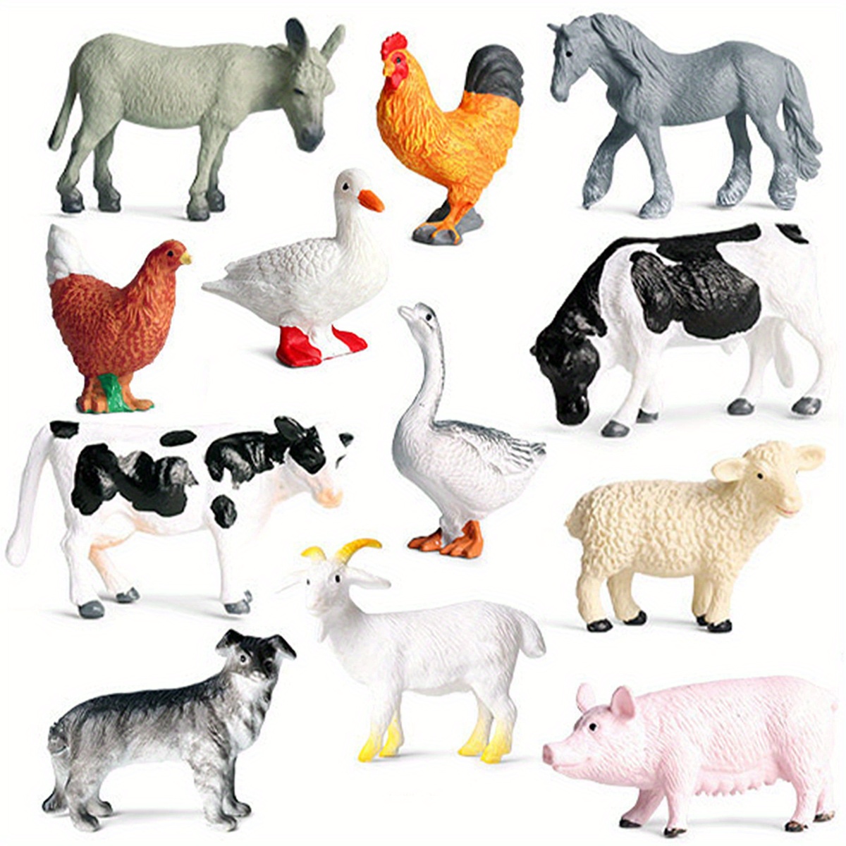 Large Farm Animals Figures Realistic Simulation Jumbo - Temu
